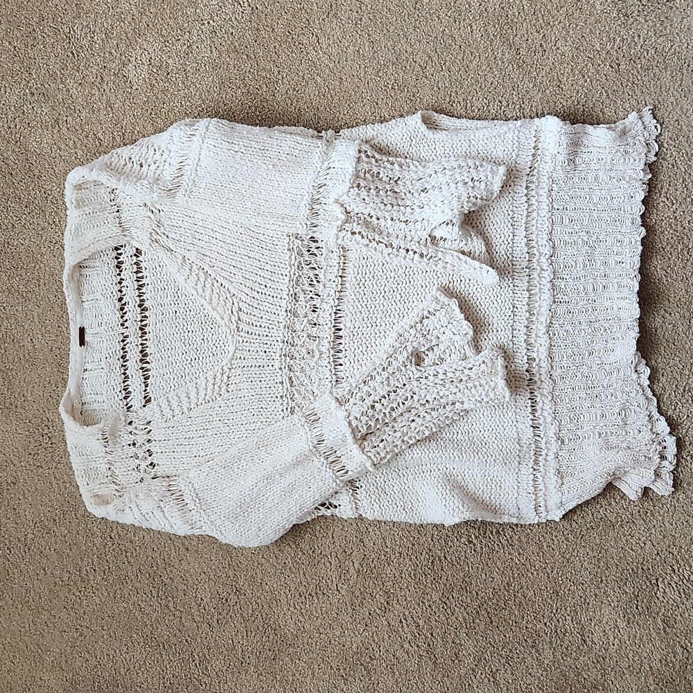 Free people crochet sweater - size small